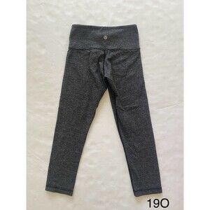 LULULEMON Gray Black Heathered Legging Size‎ 2 Activewear Bottoms